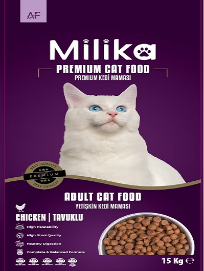Milika Adult Cat Food 15 kg Chicken